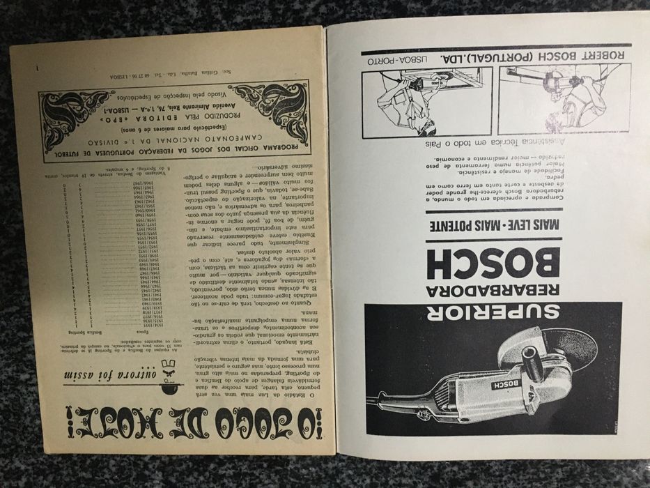 Clássico Benfica-Sporting – Programa Oficial Época 67/68