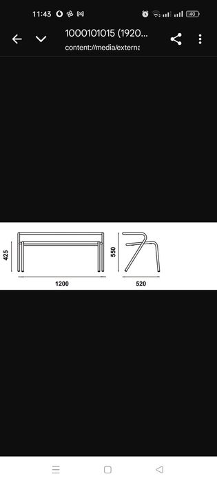 Banco de exterior ADICO ótimo estado