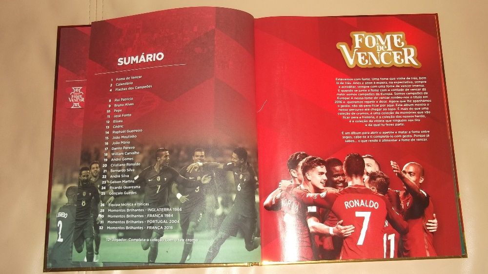 Coleção De Cromos Edição De Luxo Ano 2018