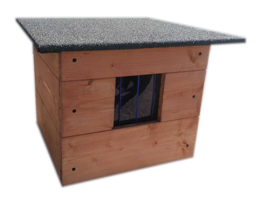 Buda domek dla kota ocieplana buda dla kota z kurtyną