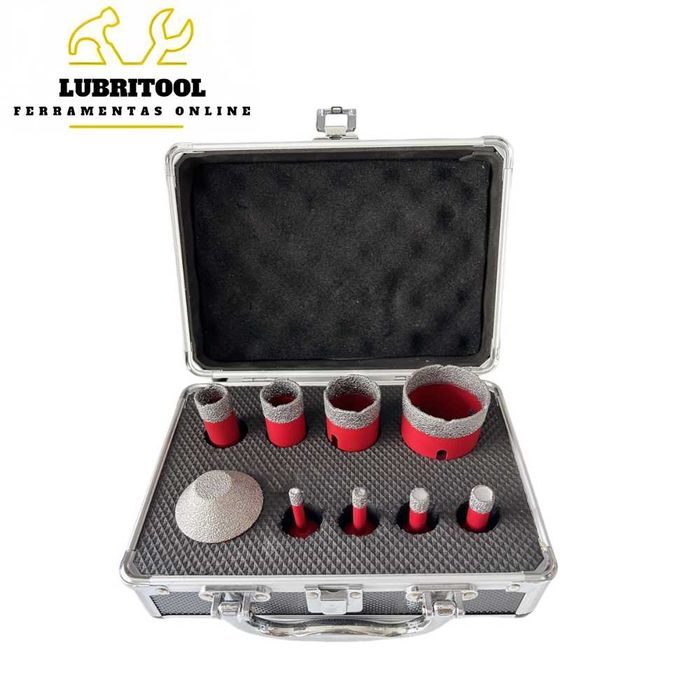 Jogo 9Pcs Craneanas Diamantadas com Rosca M14 0095.072 | NOVOS