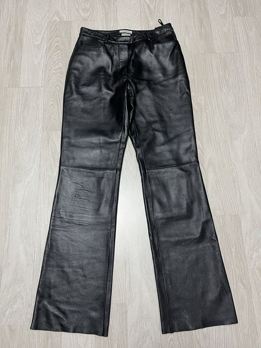 Шкіряні (nappa) штани розмір 38-40, М-L