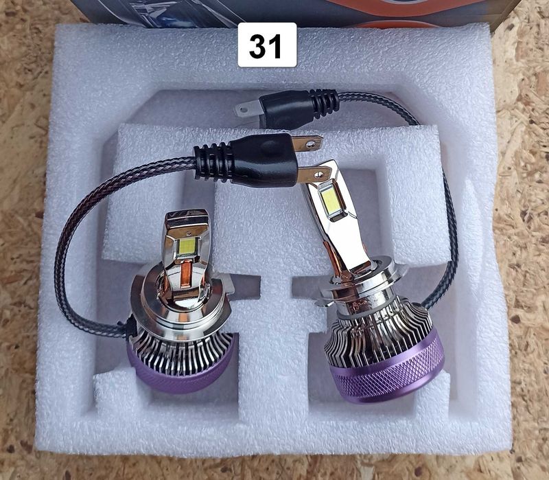 LED лампы H7 головного света - мощные диодные лампы, диод CSP