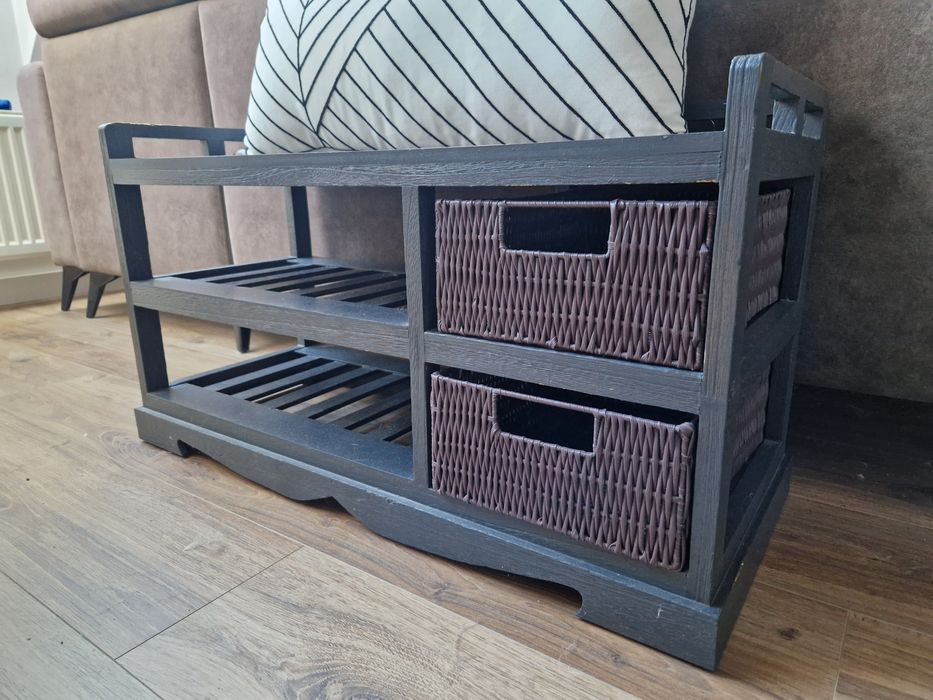 Zestaw do przedpokoju szafka ławka wieszak loft industrialny samodzielna robota