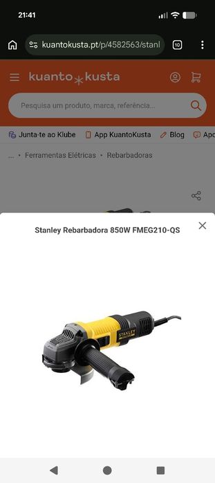 Rebarbadora e serra Tico Tico Stanley