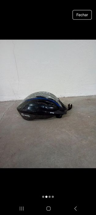 Capacete azul e cinzento Berg cycle