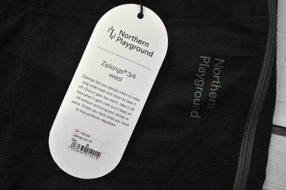 nowe spodenki Northern Playground ziplongs 3/4 wool merino M