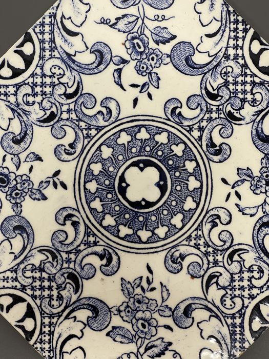 Azulejo Padrão Azul Lusitania
