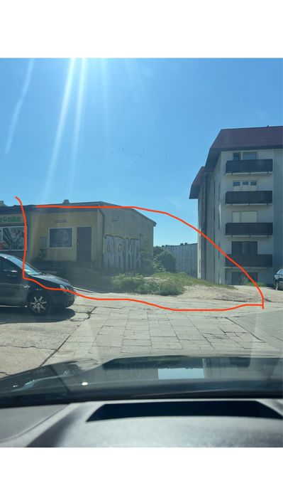 Działka w cetrum miasta , bloków