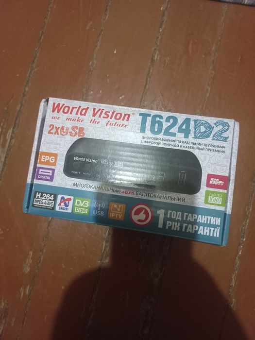 Т2 тюнер T624D2 новий