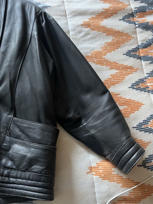 Casaco bomber T40 de pele legitima