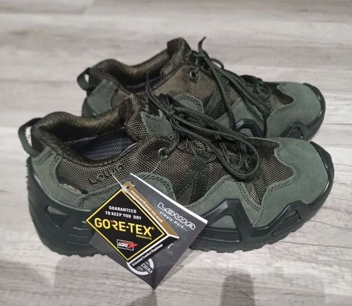 LOWA Zephyr GTX TF Olive Хакі Gore-Tex Тактичні Кросівки Військові