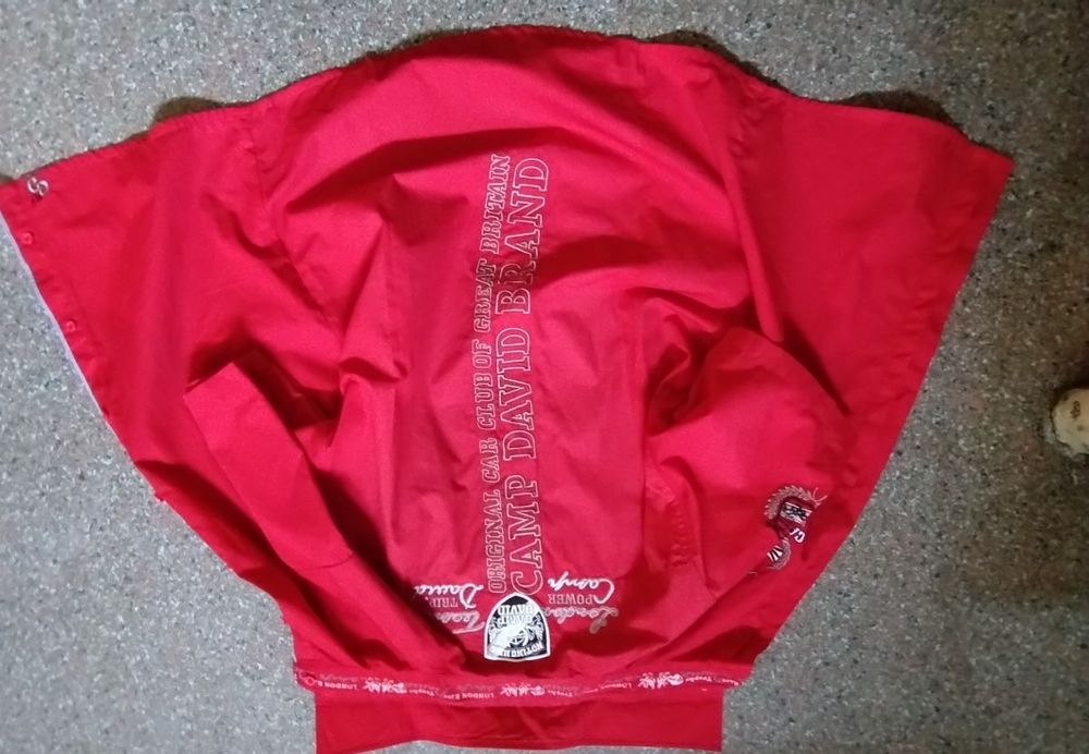 Koszula Camp David Super hafty  piękny czerwony kolor