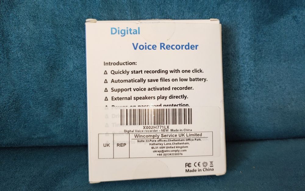 Dyktafon Digital Voice Recofder 64GB
Recorder 64GB