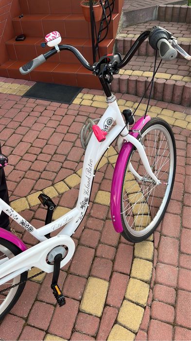 Rower damski miejski 28 cali przerzutki różowy biały Kielce • OLX.pl