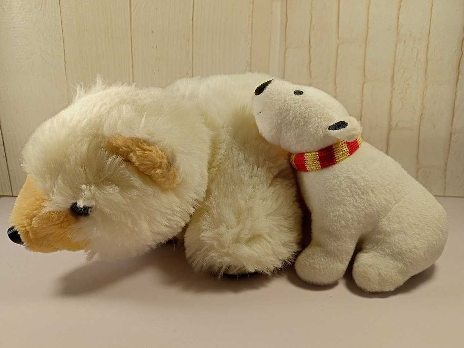 Мягкие игрушки семейка белых медведей