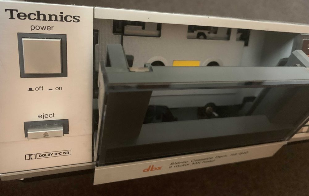 Magnetofony Technics RS-B355 + Technics RS-B40  2-głowicowe  Lata 80