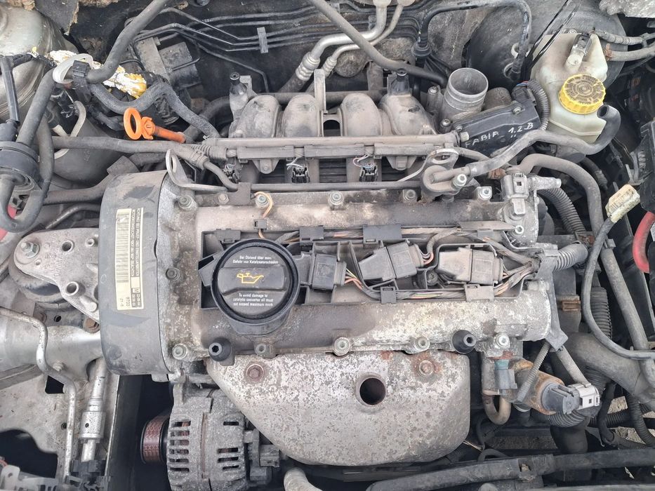 Silnik kompletny 1.4 16V 75KM BKY SKODA VW SEAT FABIA I 1 POLO IBIZA III 3 IV 4 Cordoba DO ODPALENIA TEST Mały Przebieg