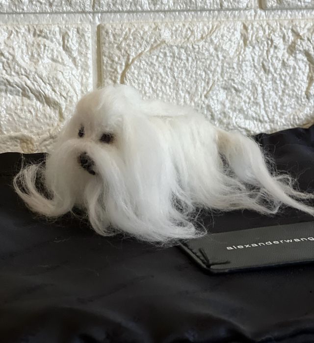 Мальтийская болонка ! Валяние  ! Сувенир! Собачка ! Болонка ! Собака !