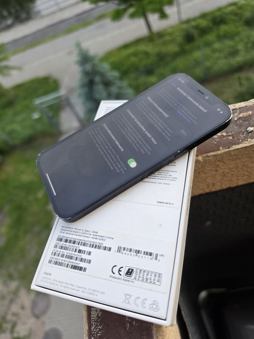 IPhone 12 Black 128 GB 84% kondycja baterii