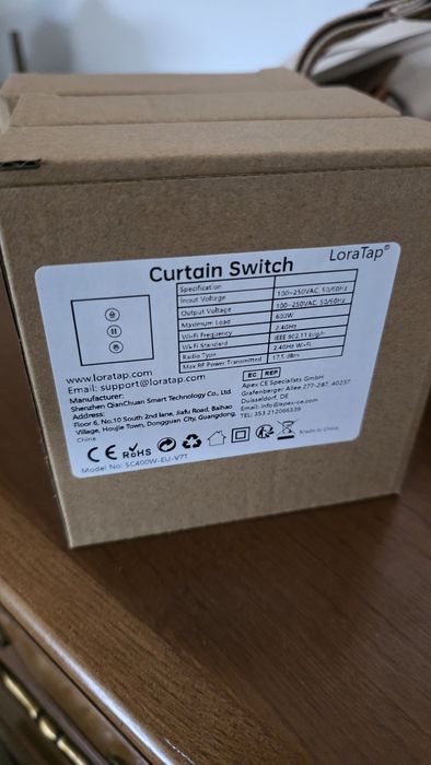 (Novo) Tuya WiFi Smart Curtain Switch Roller Blinds Shutter
Module Works With Alexa Google Home Assistant