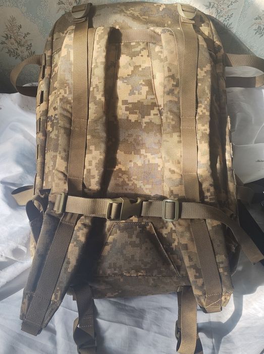 Тактический штурмовой супер крепкий рюкзак  35 литров Пиксель