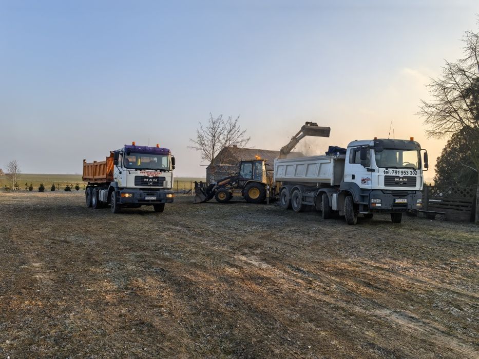 Usługi koparko-ładowarką i transport