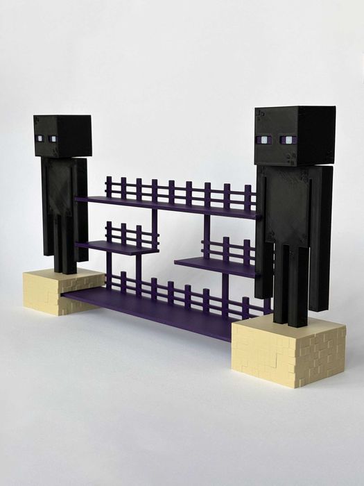 Полиця для Kinder Joy Minecraft | Підставка для колекції | Ендермен 3D