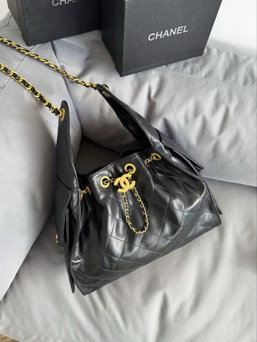 Сумка жіноча чорна Chanel 25 шанель женская сумочка натуральна шкіра