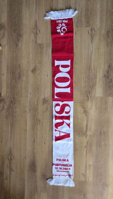 Szalik pamiątkowy Polska - Portugalia nowy