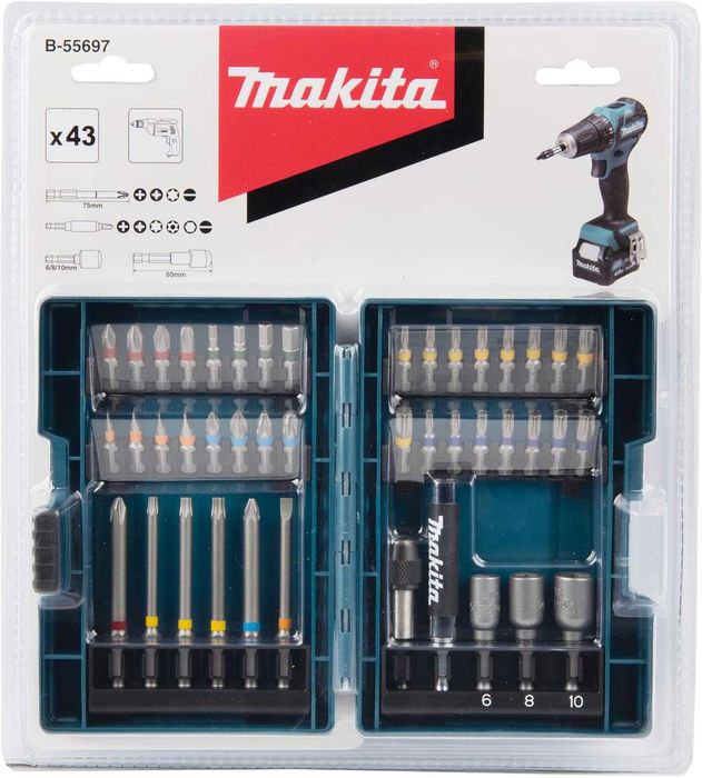 Makita  43-częściowy zestaw bitów