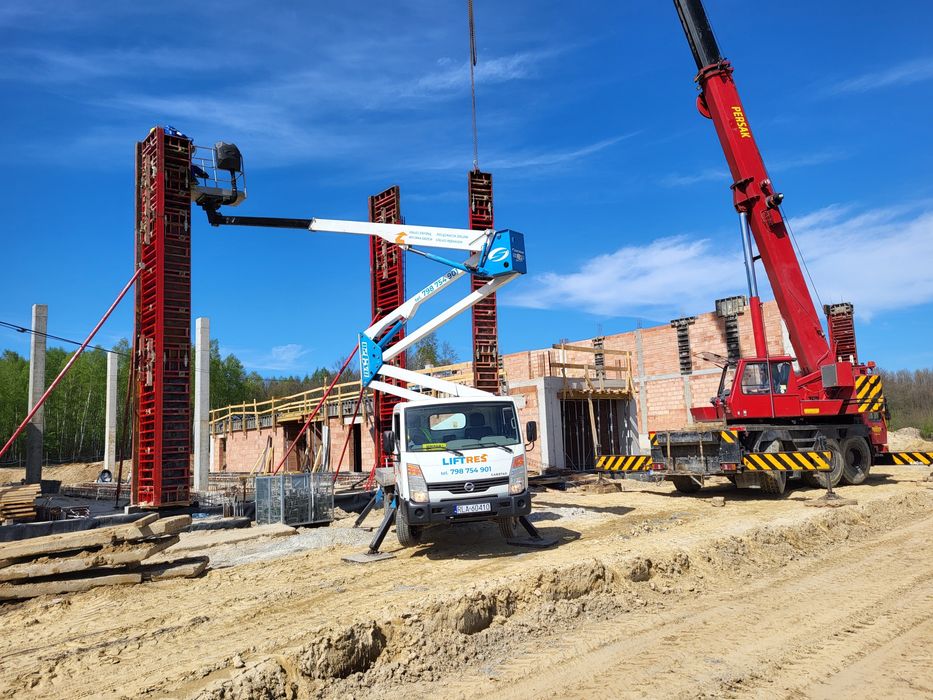 Zwyżka podnośnik koszowy 20m wynajem podnośnika - 7 dni/24 h