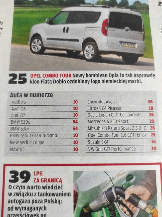 Czasopismo Motor WYSZUKAJ Auto 26/2013 Audi Bmw C4 Aveo Pajero Combo