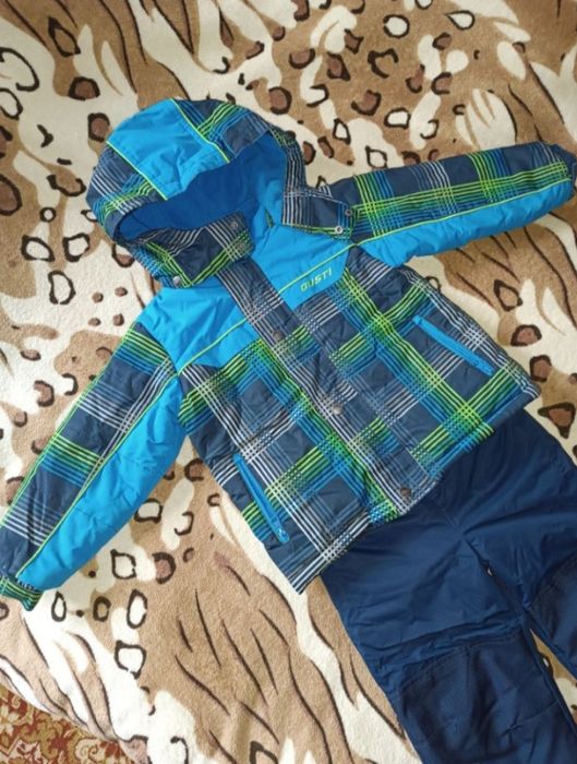 Зимовий костюм комплект Gusti КУРТКА  і ПОЛУ КОМБІНЕЗОН на 3-4 р