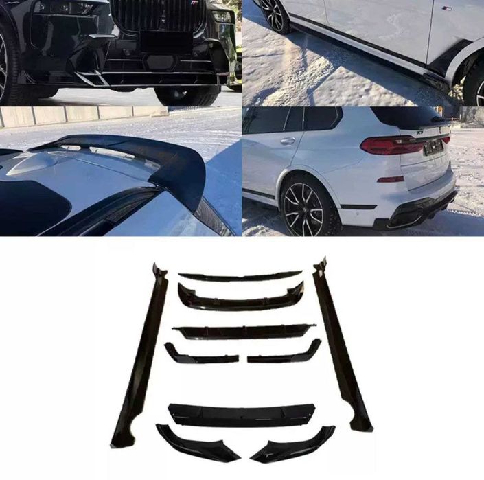 Обвіс для BMW X7 G07 диффузор спойлер пороги лезвия сплиттер
