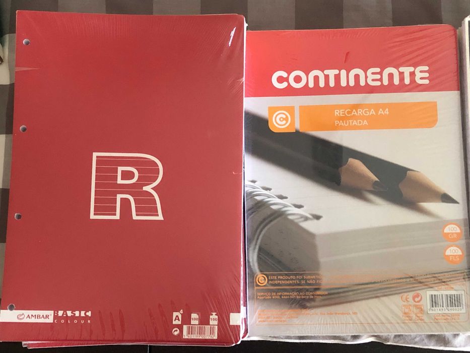 Recargas A4 Quadriculado e Pautado