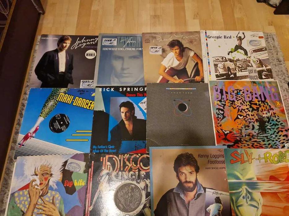 Płyty winylowe maxi single zestaw