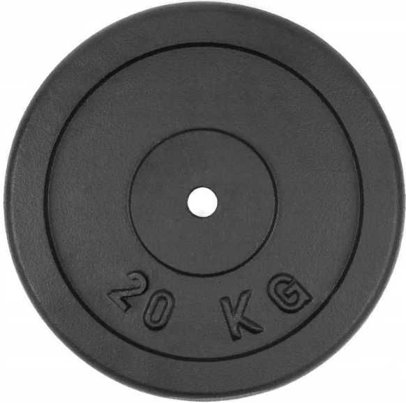 Obciążenie żeliwne zestaw 40kg 2 talerze po 20kg 30mm BDG