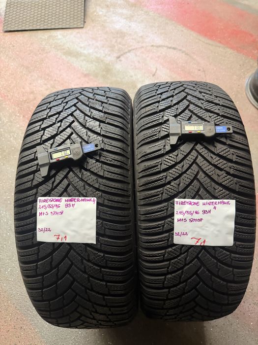 2x 215/55R16 93H FIRESTONE WINTERHAWK 4 opony zimowe am+S 3PMSF