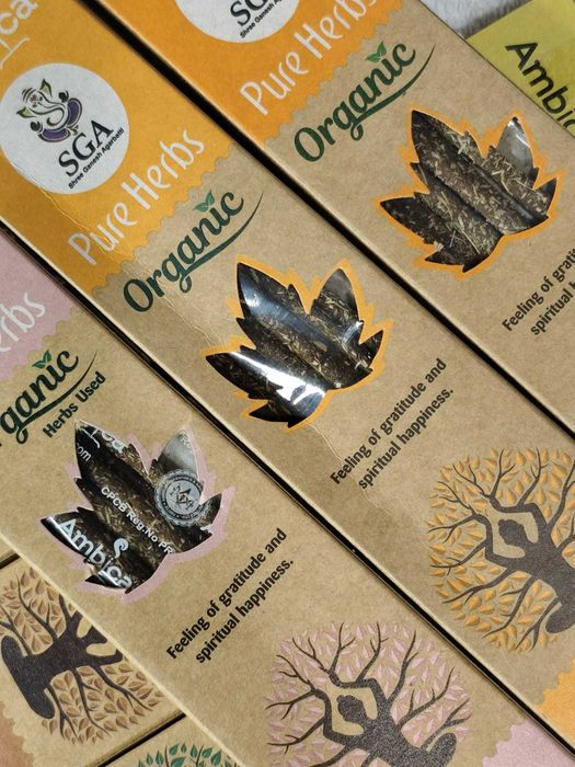 10 Caixas de Incensos 100% Organicos