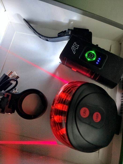 Nowe oświetlenie rowerowe laser speed