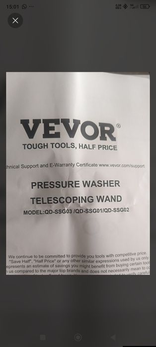 Lança Telescópica Profissional VEVOR 5,5m NOVA | Kit Completo c/ Saco