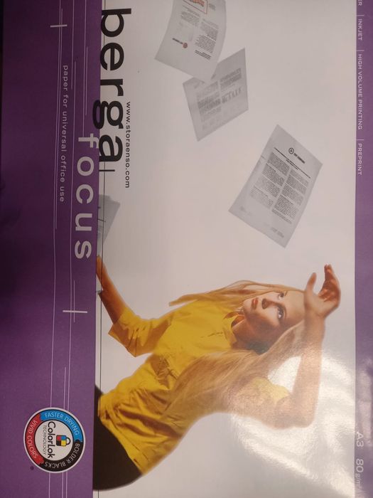 Продам бумагу А3 berga focus