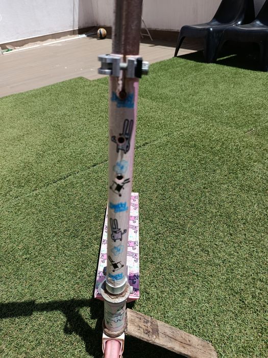 Trotinete Infantil Dobrável Rosa | Pink Foldable Kids Scooter