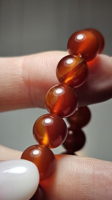 Bransoletka Naturalny Karneol – "Ognista Energia"