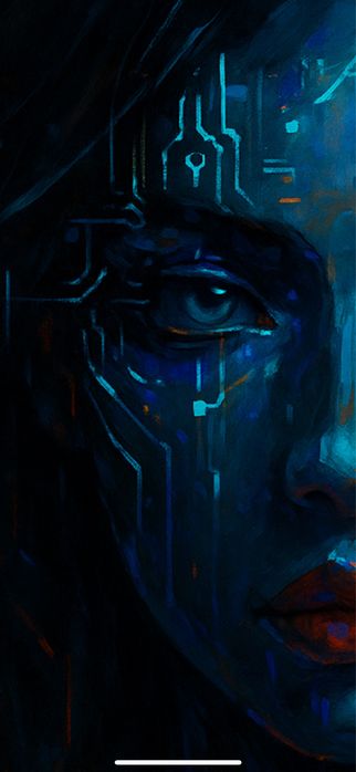 Obraz w stylu Neurochromatyzmu Singularnego - autorski kierunek sztuki