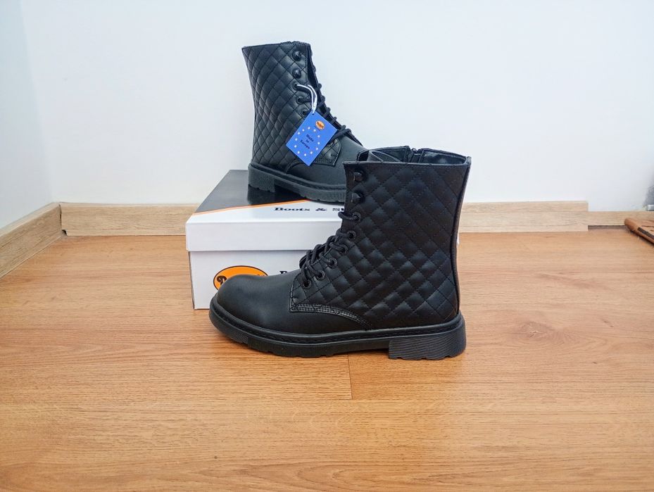 Pikowane botki damskie 40