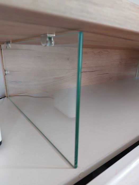 Szafka rtv biala wysoki połysk