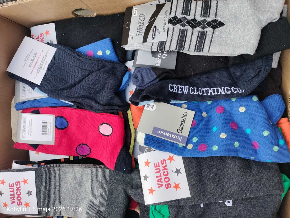 Skarpetki męskie box 100 par