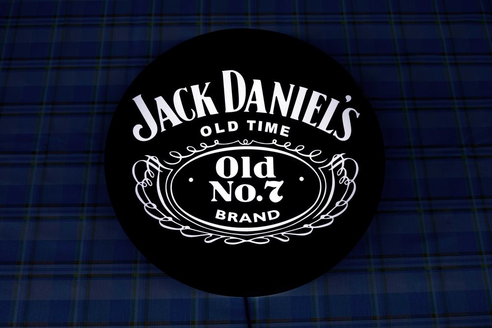 Logo JACK DANIELS, Świecąca Reklama LED, Neon, Szyld, Lampa